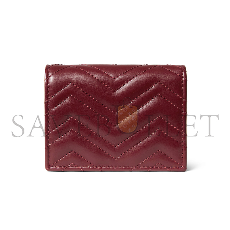 GUCCI GG MARMONT CARD CASE WALLET 466492 (17.5*11cm) GUCCI GG MARMONT CARD CASE WALLET 466492 (17.5*11cm)